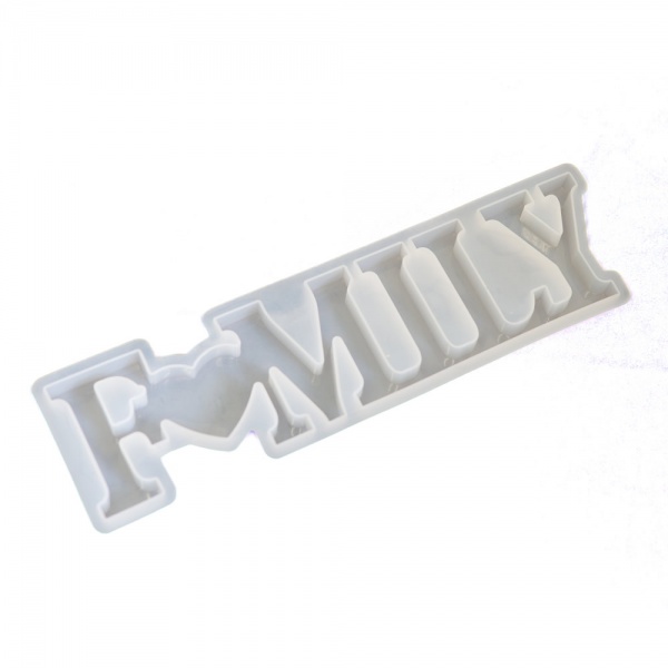 Silicone Mould - Family with Heart Word